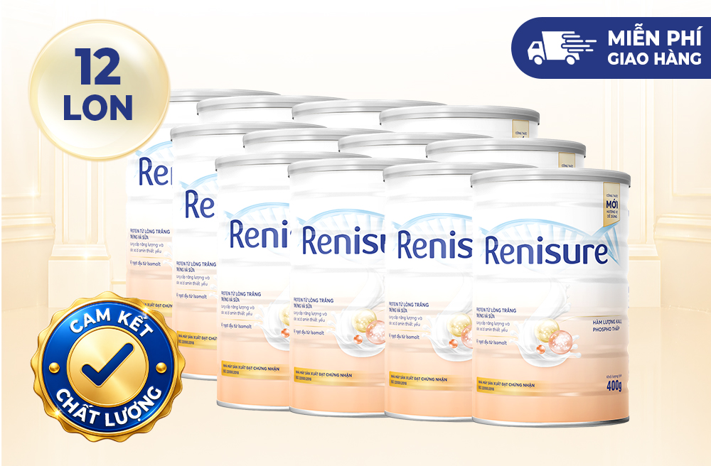 Combo 12lon Protein Renisure Vanilla 400g