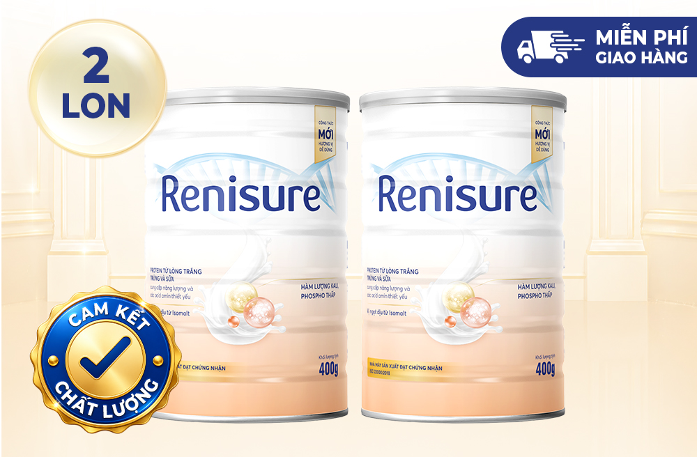 Combo 2 lon Protein Renisure Vanilla 400g