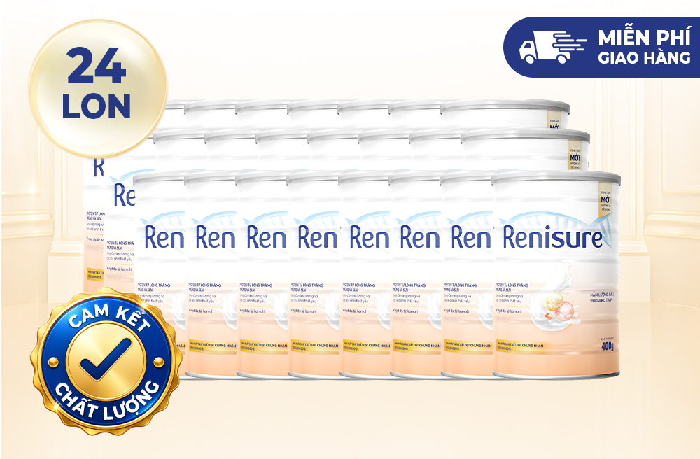 Combo 24 lon Protein Renisure Vanilla 400g
