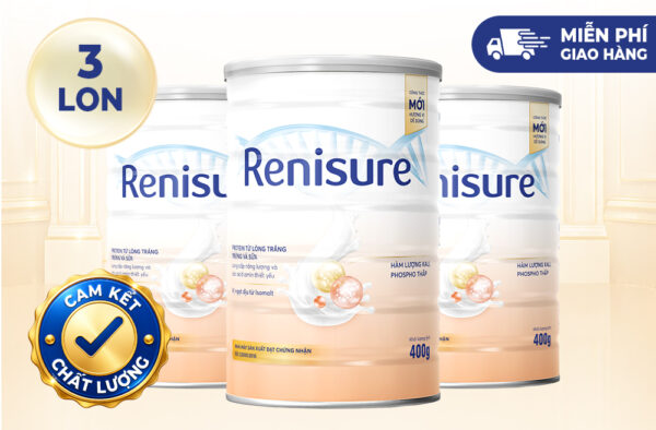 Combo 3 lon Protein Renisure Vanilla 400g