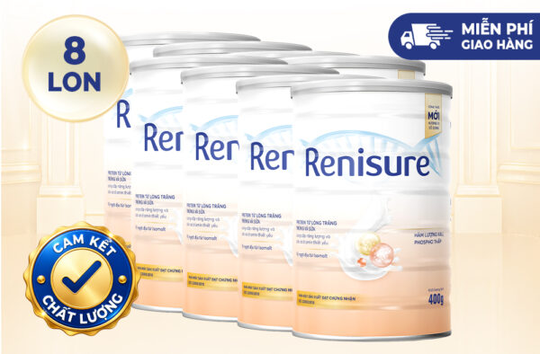Combo 8 lon Protein Renisure Vanilla 400g